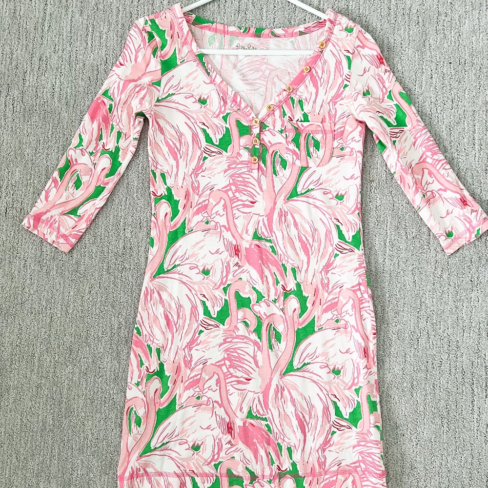 Lilly Pulitzer Pink Flamingo Dress XS